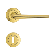 Brixia Mortise Handle on Rose - Bronzed